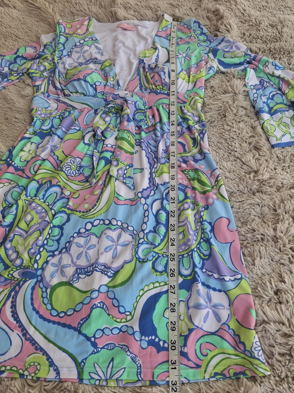 Lilly Pulitzer Tropez Tunic Multi Conch Republic Print Dress Size S - Picture 10 of 10